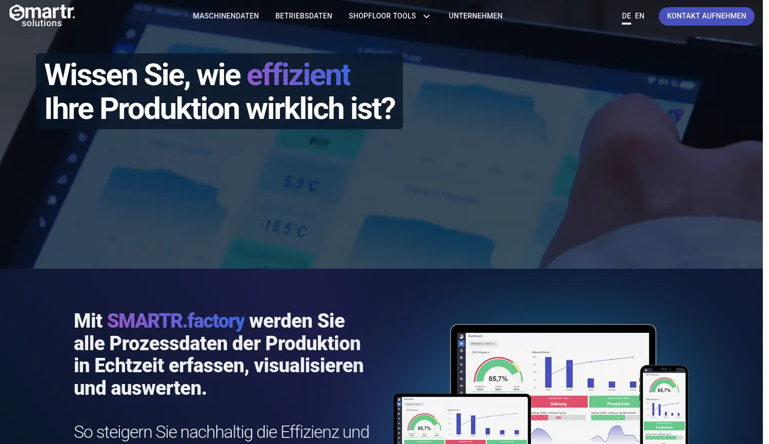 Website der Firma SMARTR.solutions GmbH