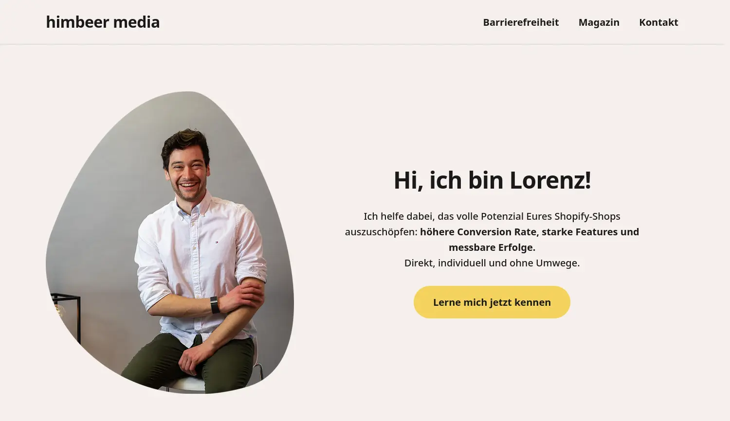 Website der Firma Himbeer Media