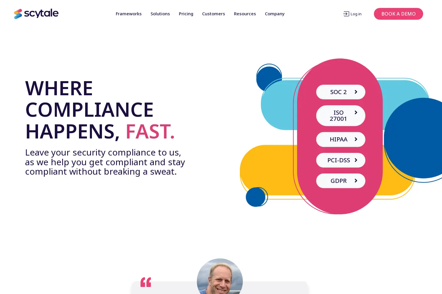 Website der Firma Scytale