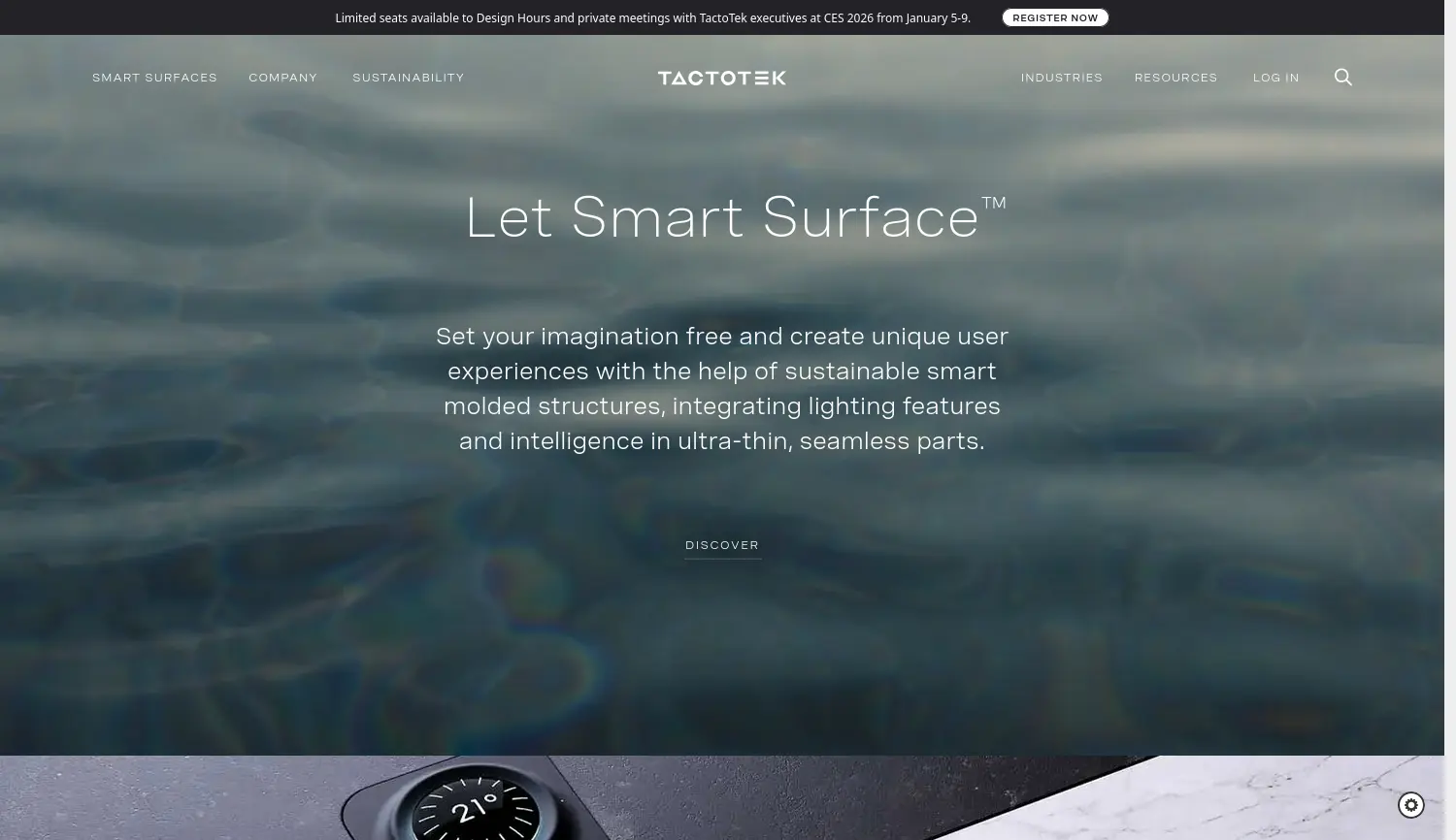 Website der Firma TactoTek GmbH