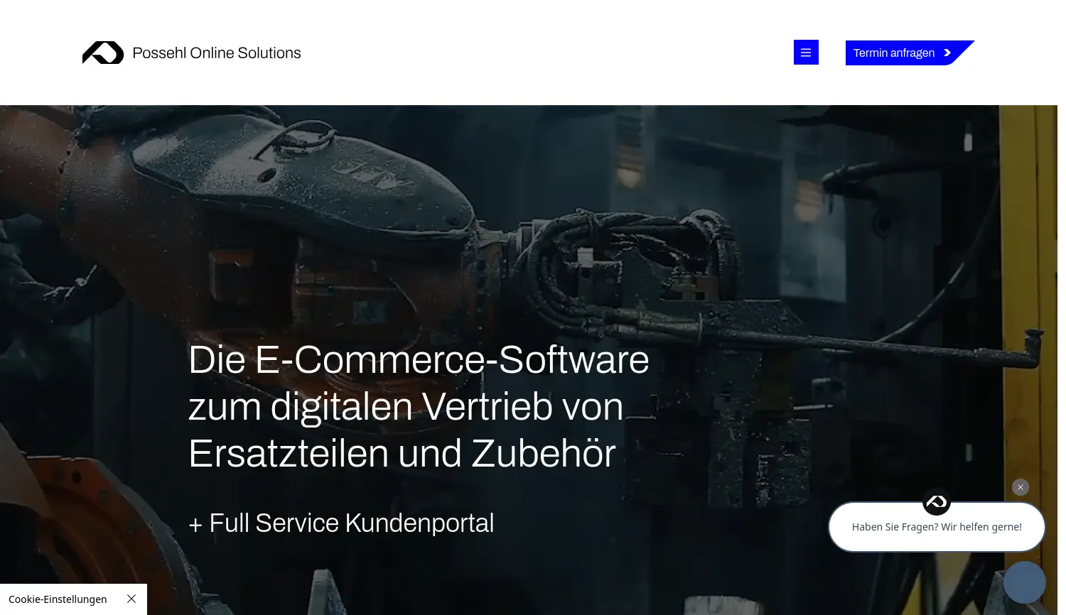 Website der Firma Possehl Online Solutions GmbH