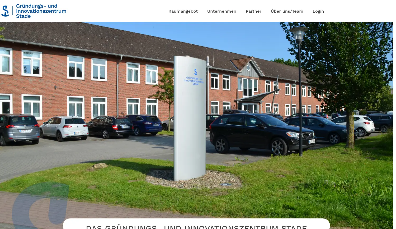 Website der Firma Gründungs- und Innovationszentrum Stade