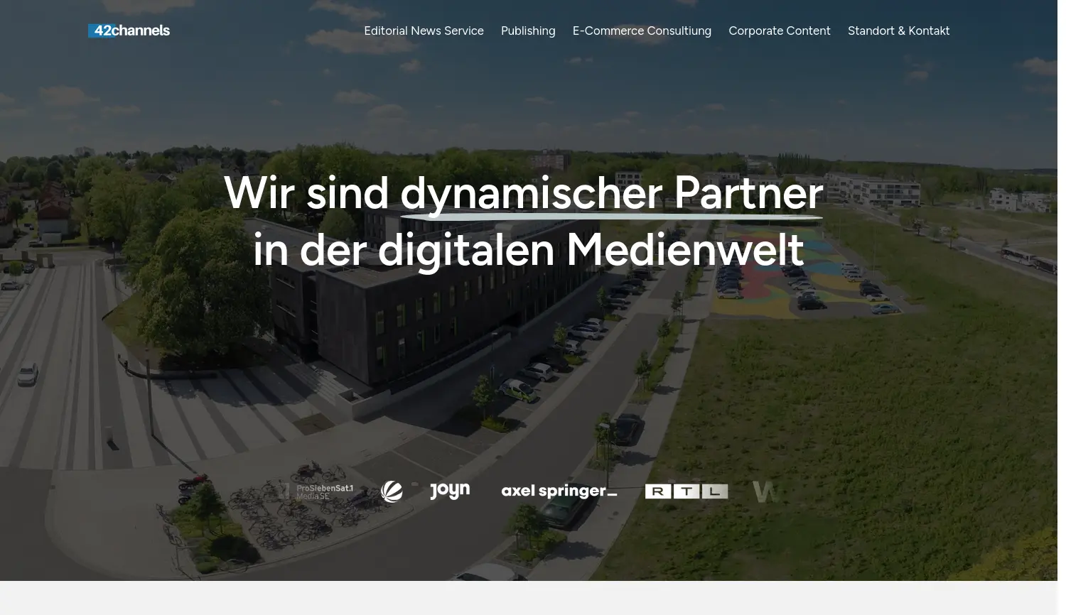 Website der Firma 42Channels GmbH