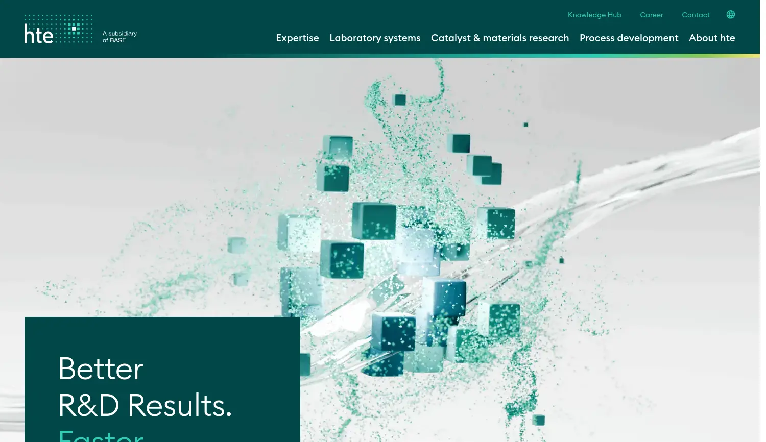 Website der Firma hte GmbH