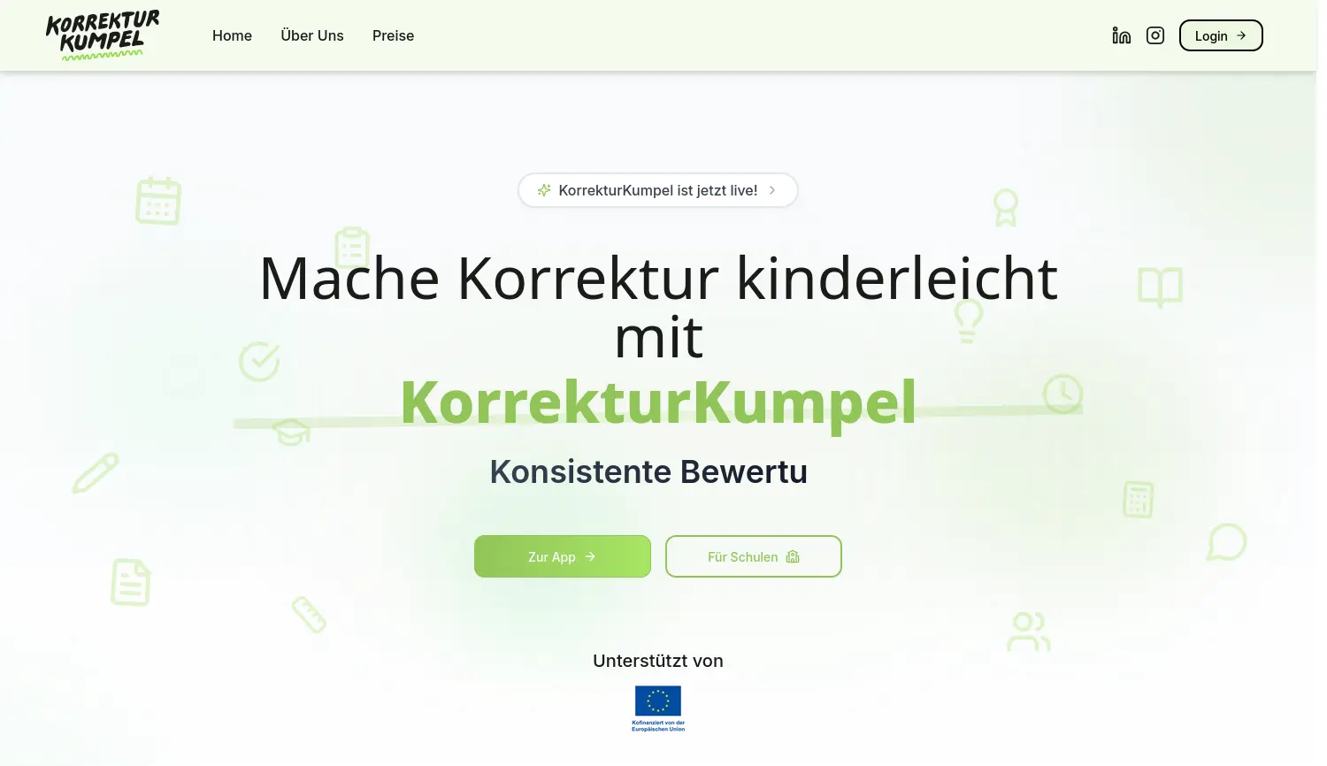 Website der Firma KorrekturKumpel GmbH