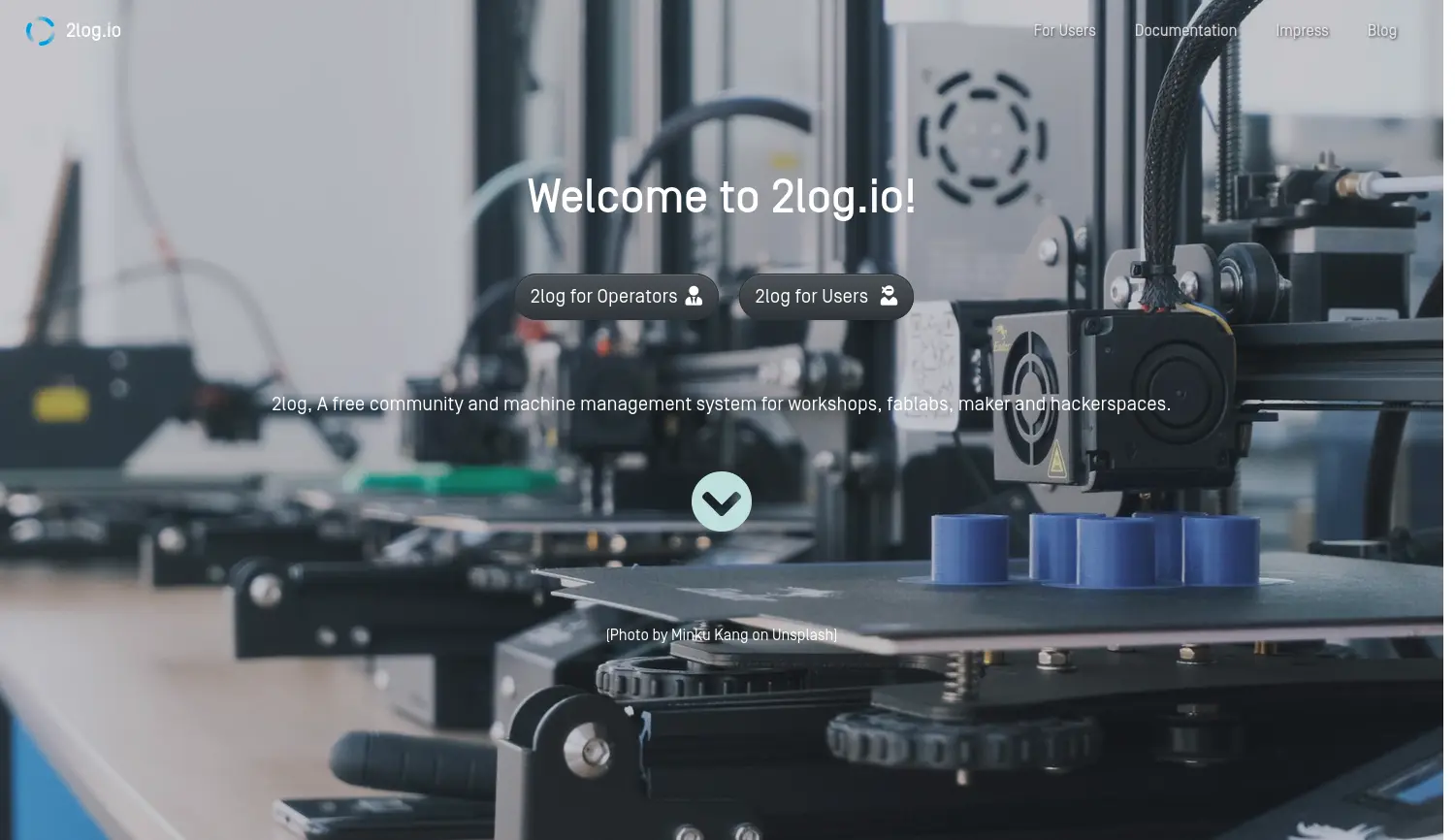 Website der Firma 2log