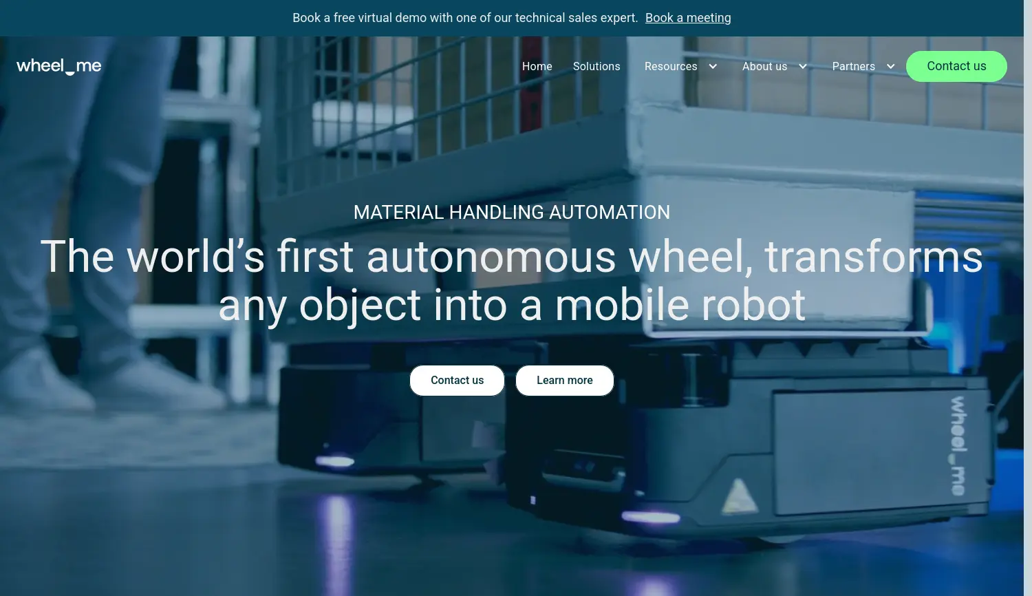 Website der Firma wheel.me GmbH