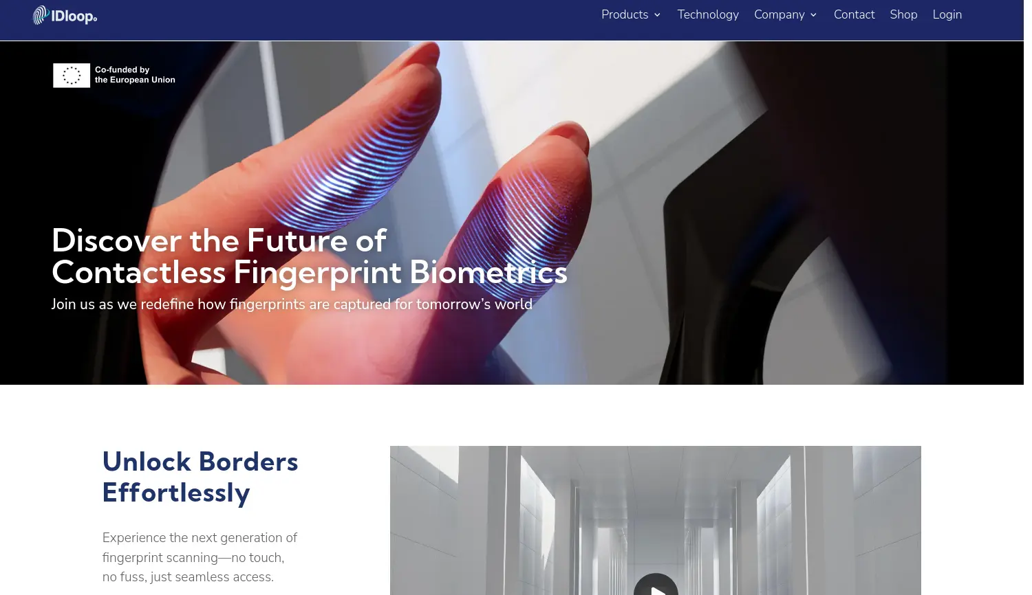 Website der Firma IDloop GmbH