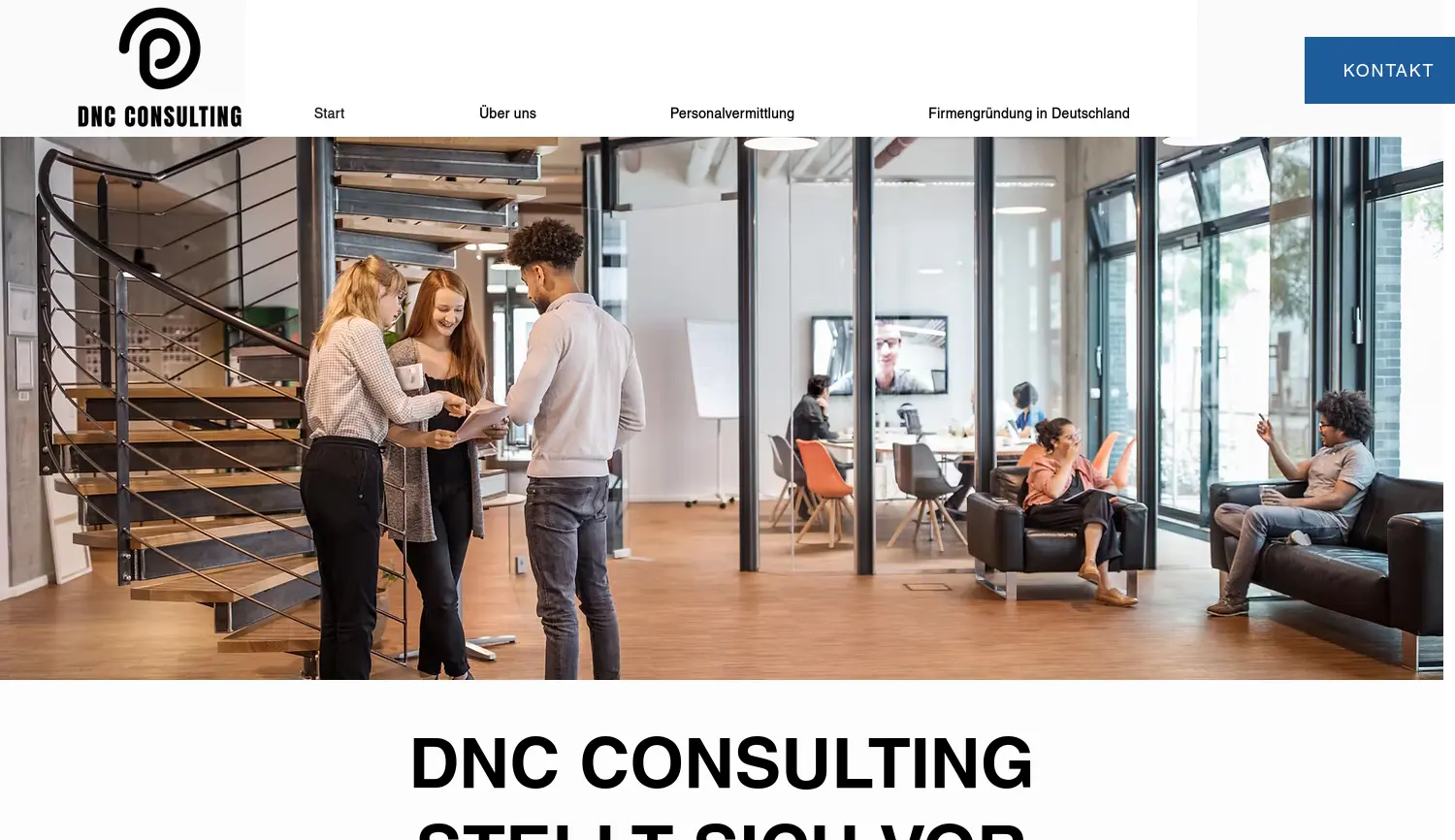 Website der Firma DNC Consulting
