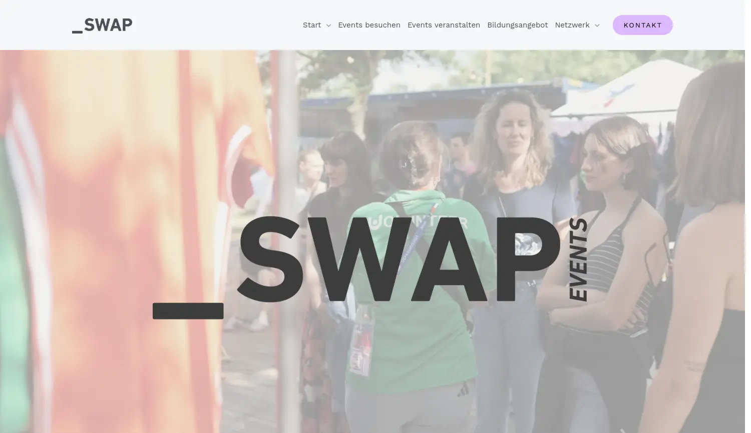 Website der Firma _SWAP-Events GbR