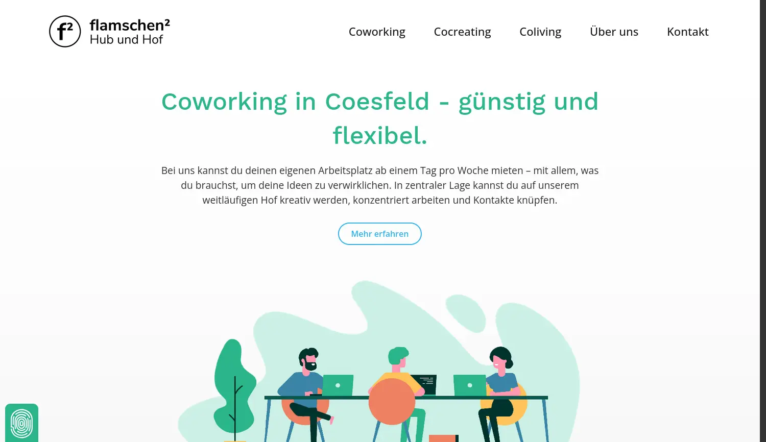Website der Firma flamschenzwei