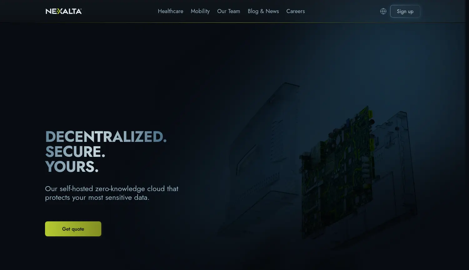 Website der Firma NEXALTA NETWORKS GmbH