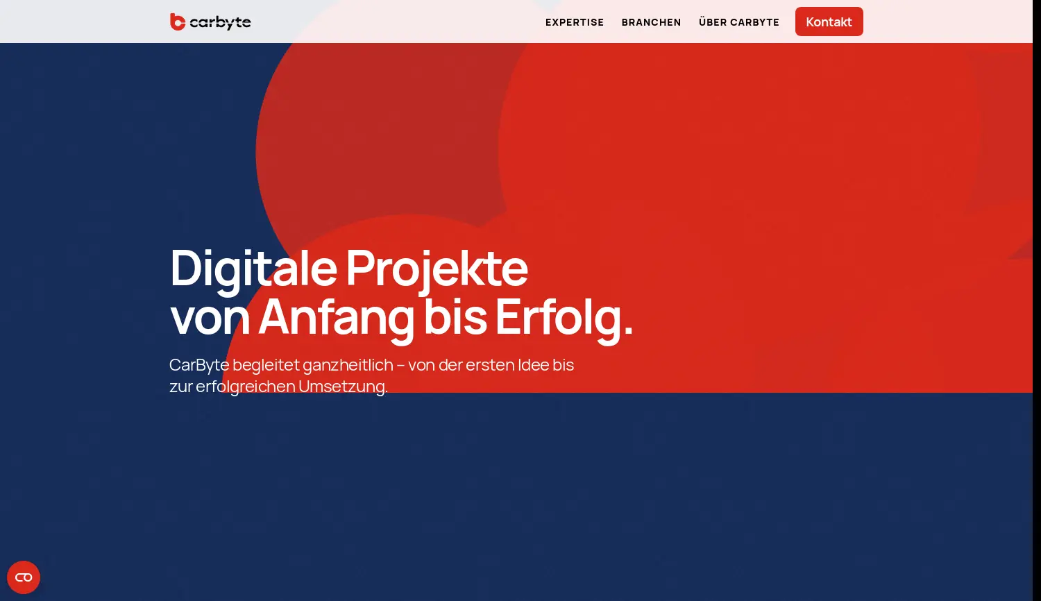 Website der Firma CarByte Technology Group GmbH