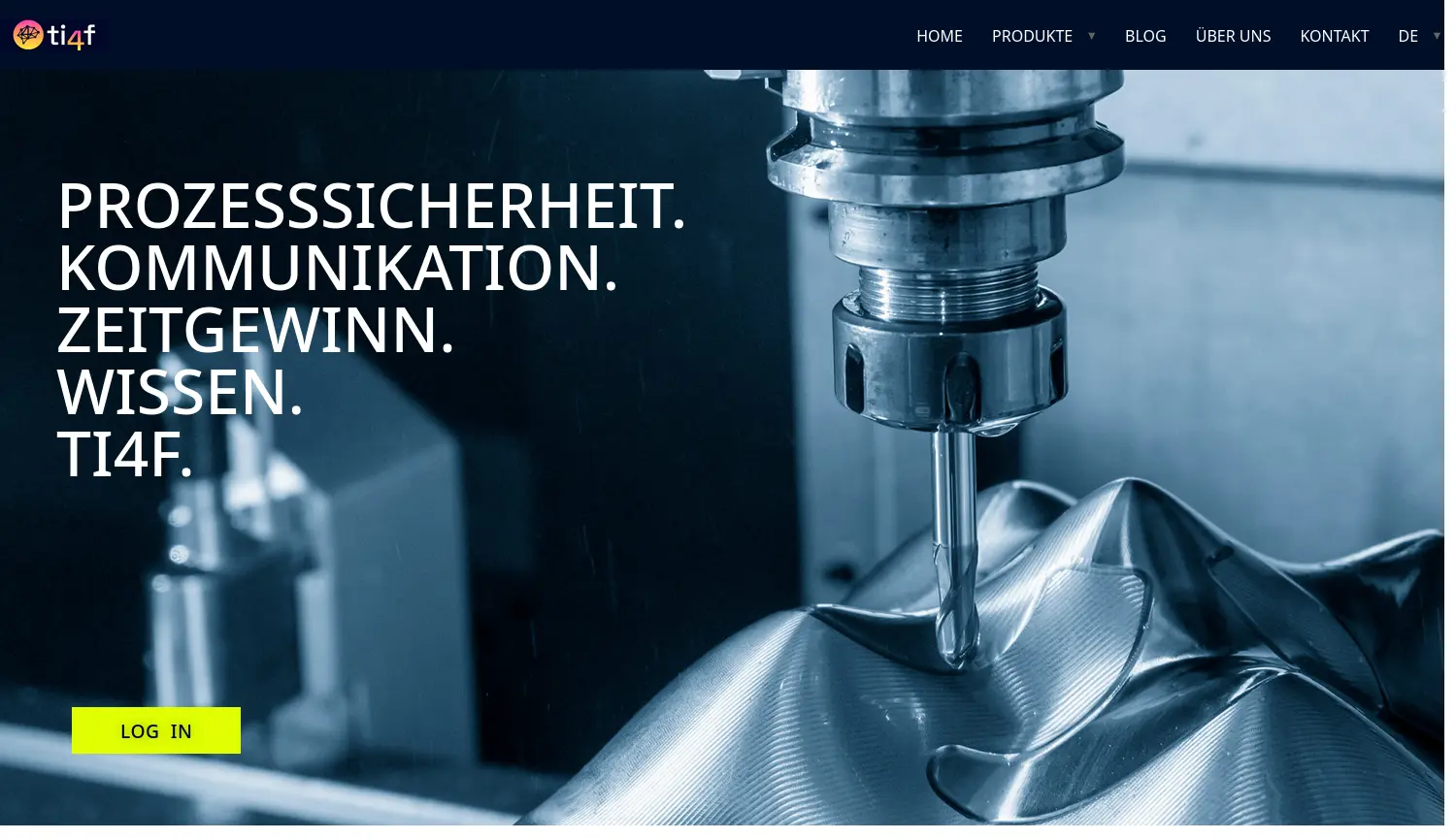 Website der Firma ti4f GmbH
