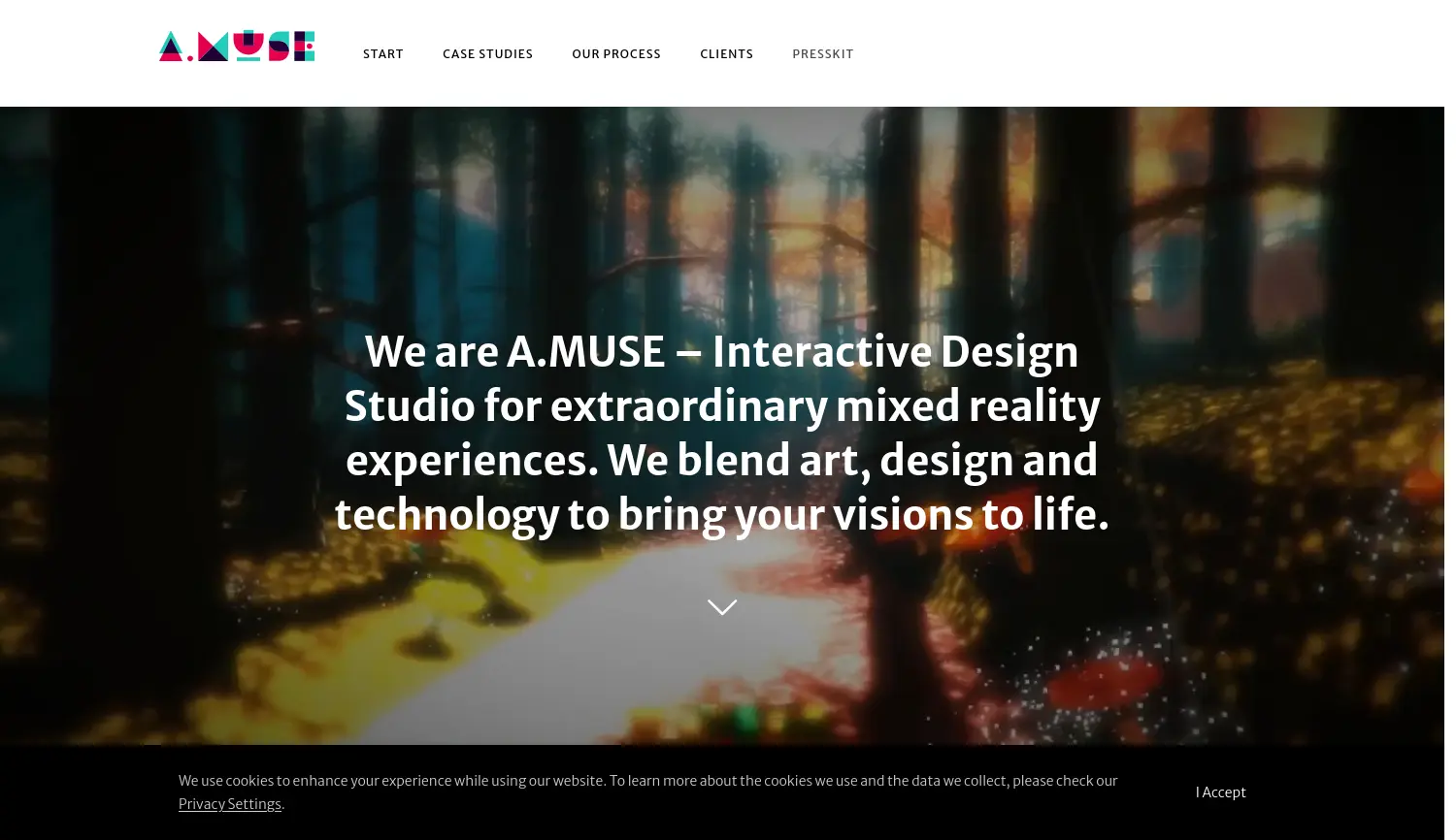 Website der Firma A.MUSE