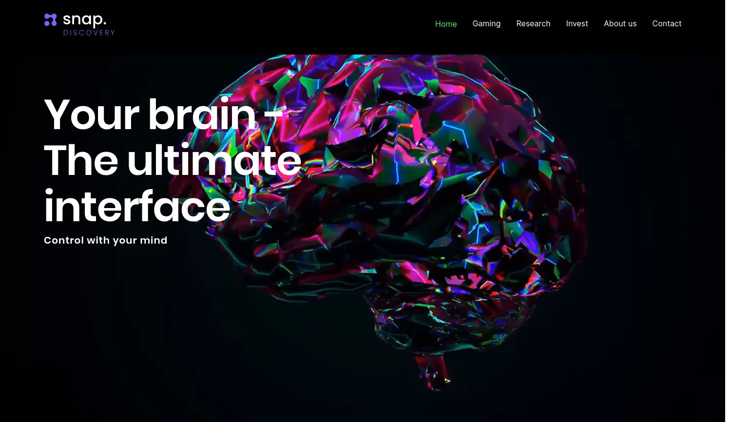 Website der Firma snap DISCOVERY