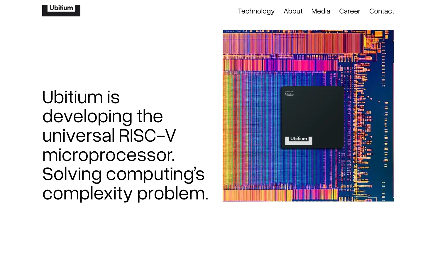 Website der Firma Ubitium GmbH