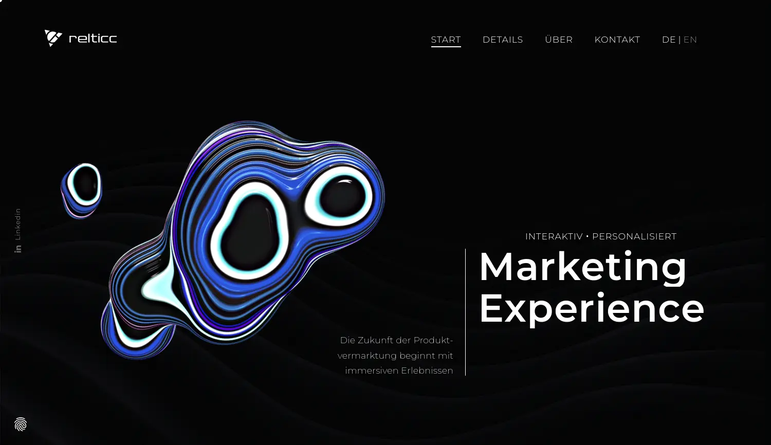 Website der Firma relticc GmbH