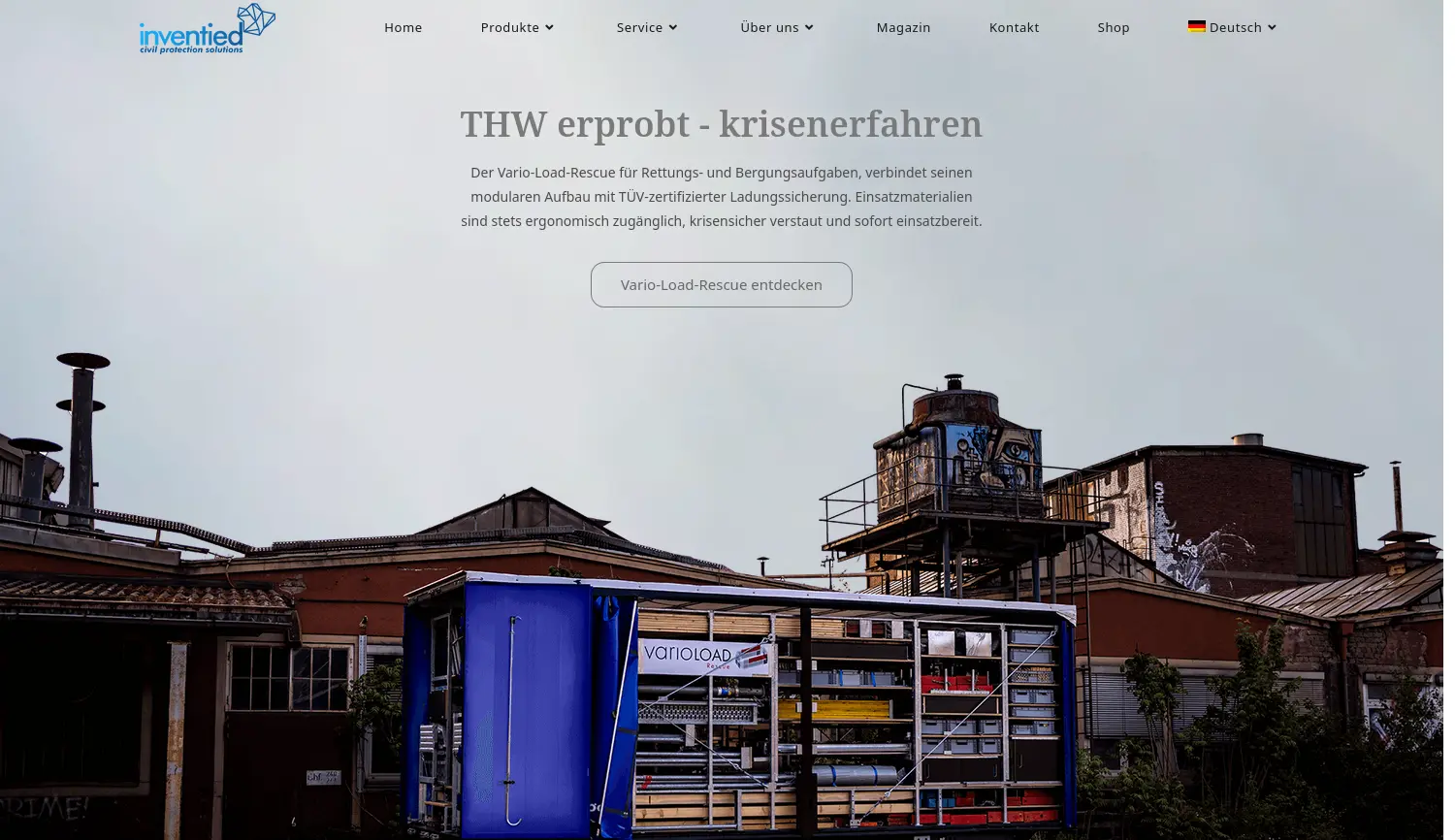 Website der Firma inventied GmbH