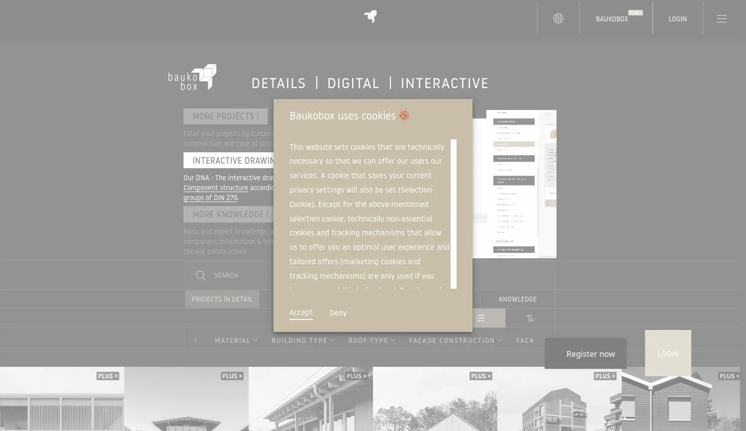 Website der Firma baukobox GmbH