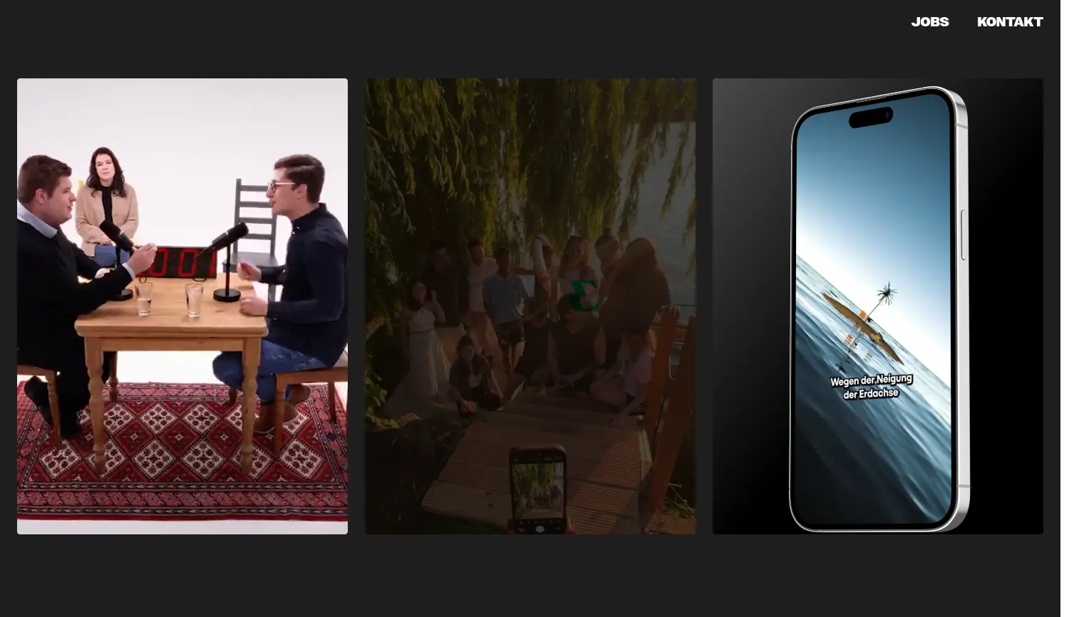 Website der Firma KONTER Studios GmbH