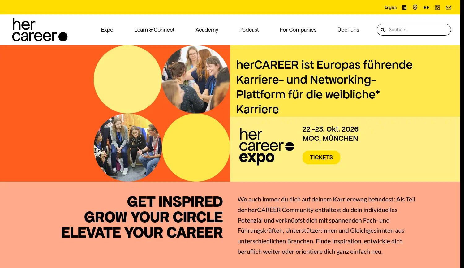 Website der Firma messe.rocks GmbH