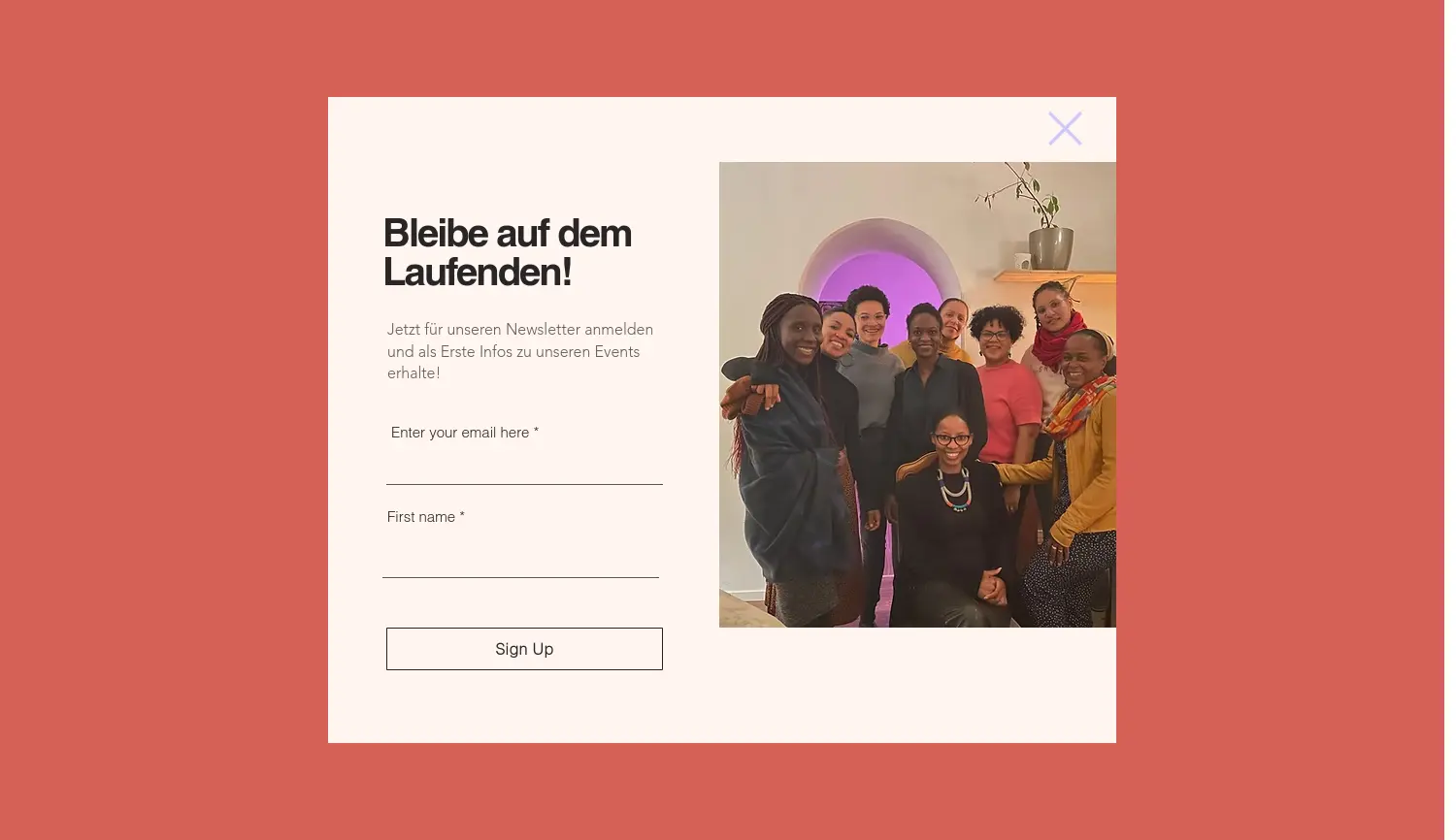 Website der Firma Black Female Business GbR