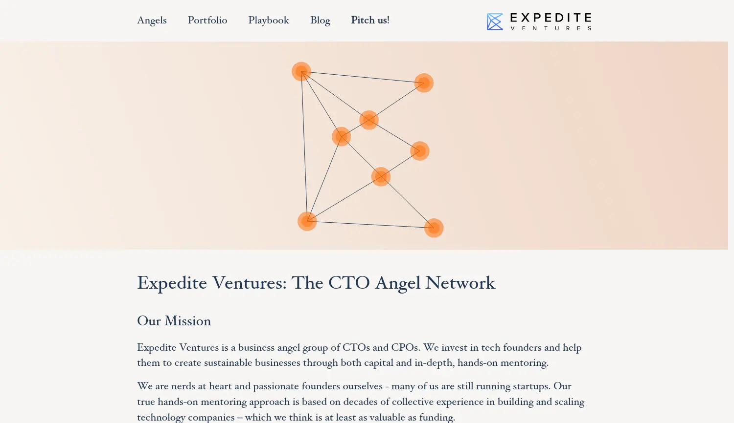 Website der Firma Expedite Ventures GmbH