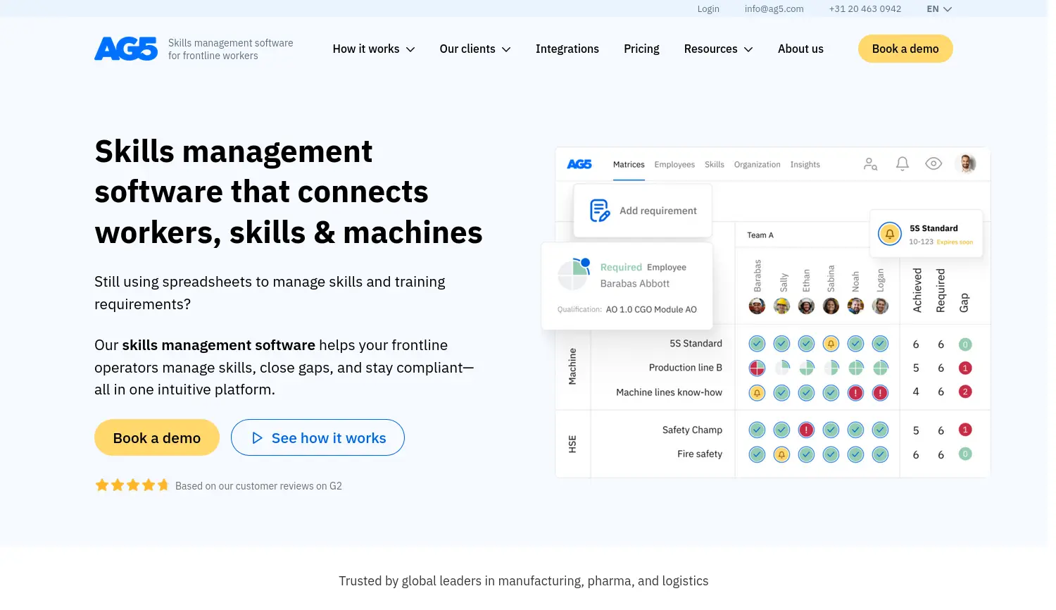 Website der Firma AG5