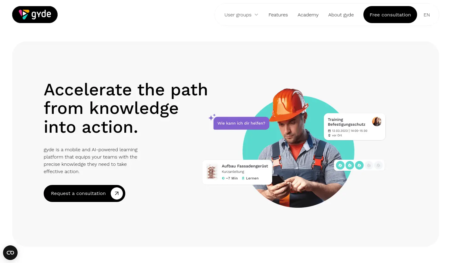 Website der Firma gyde