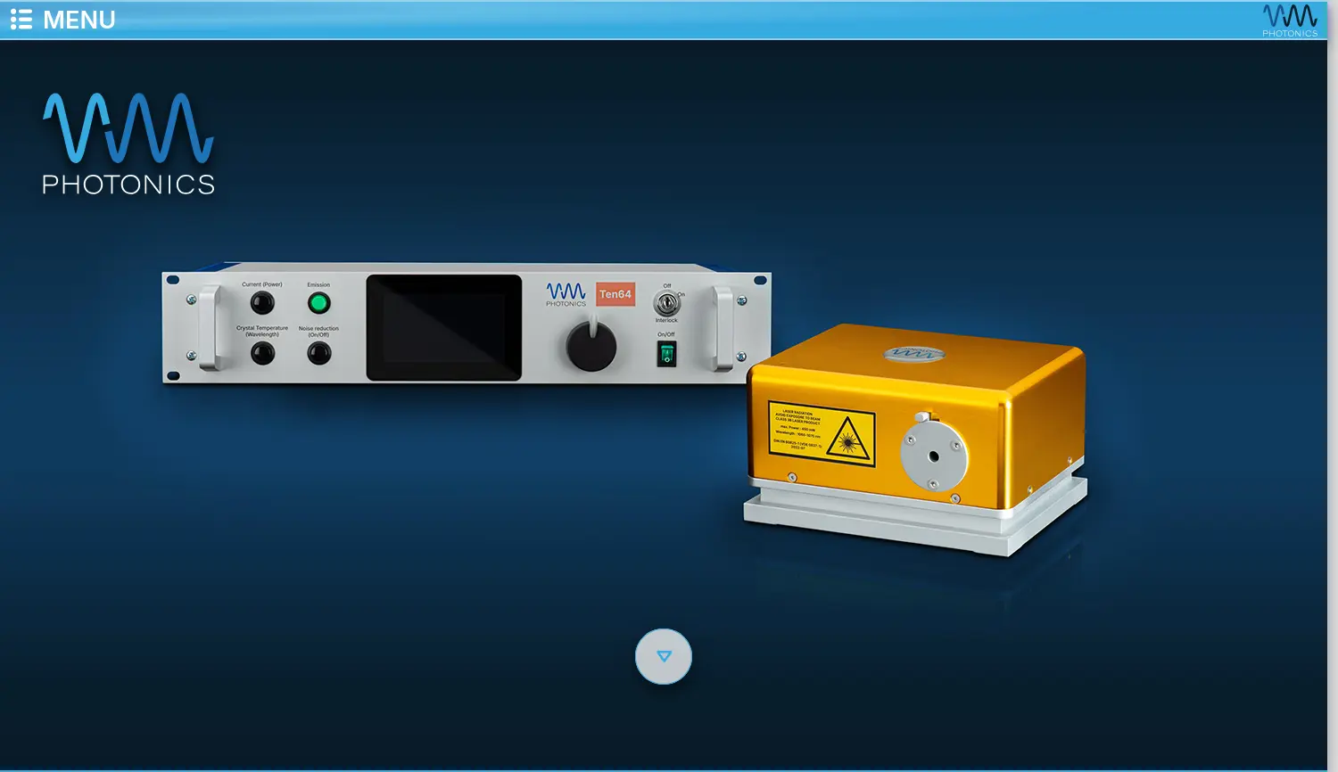 Website der Firma VM Photonics GmbH