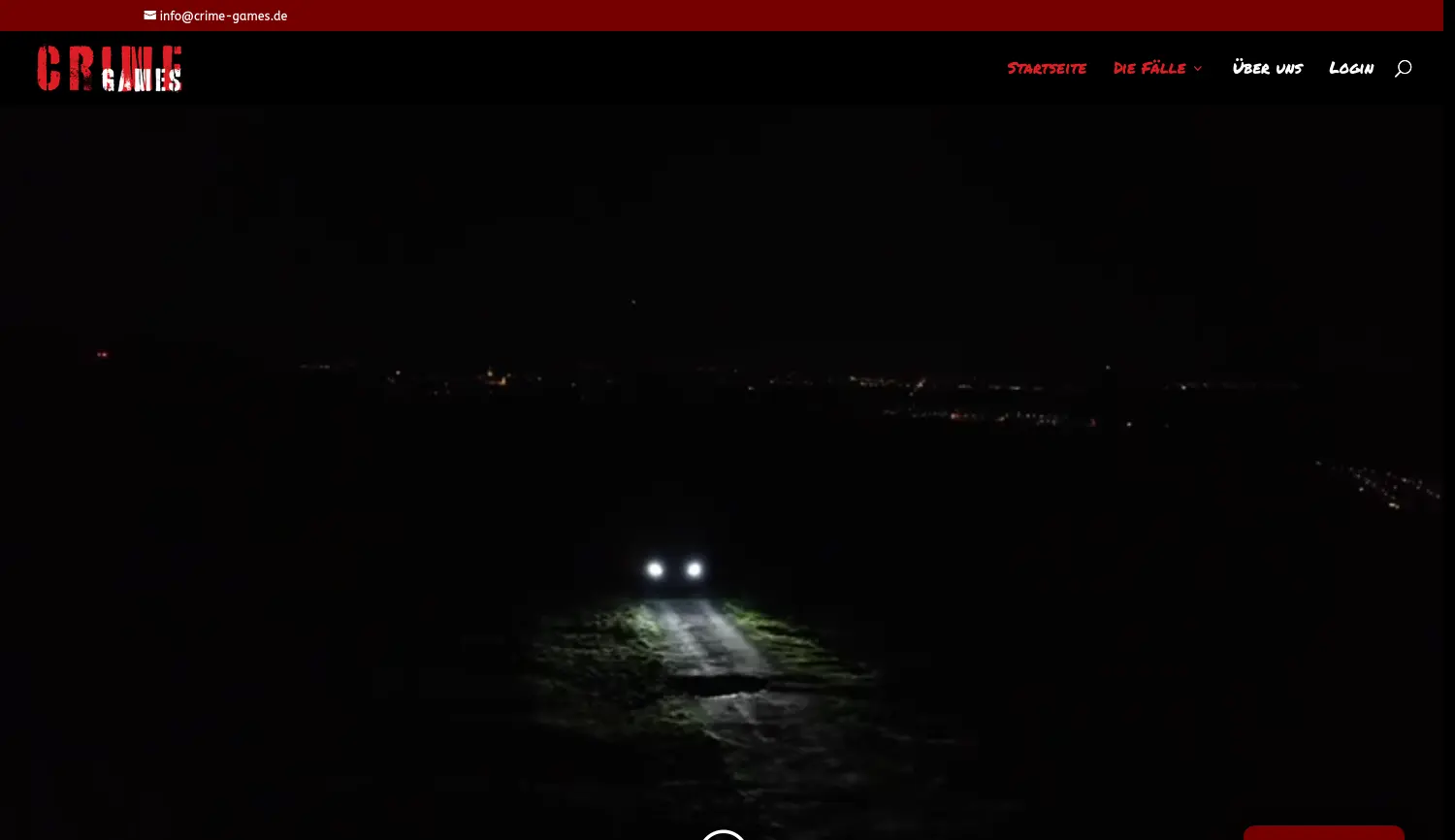 Website der Firma CrimeGames