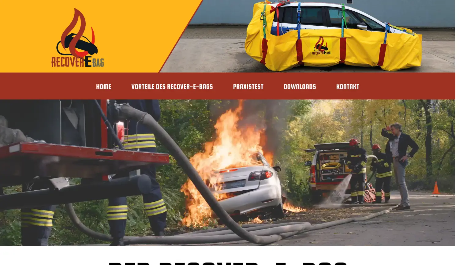 Website der Firma RuGo Bags GmbH