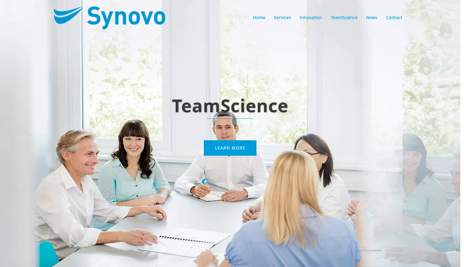 Website der Firma Synovo GmbH