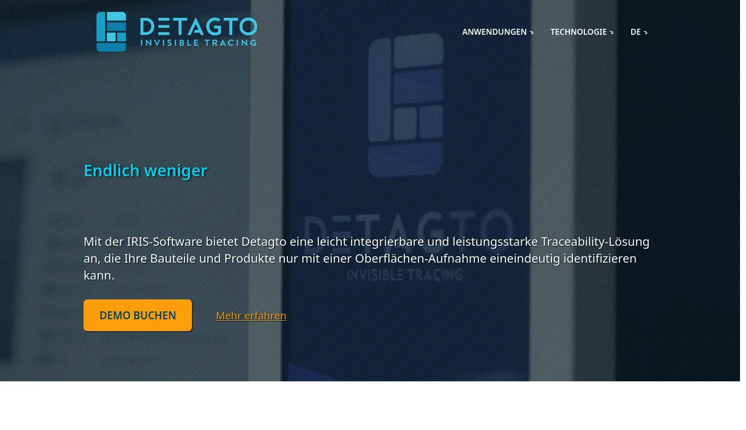 Website der Firma Detagto GmbH
