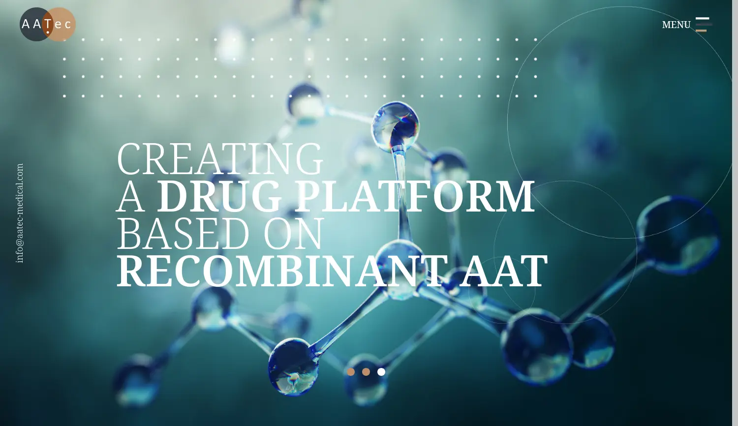 Website der Firma AATec Medical GmbH