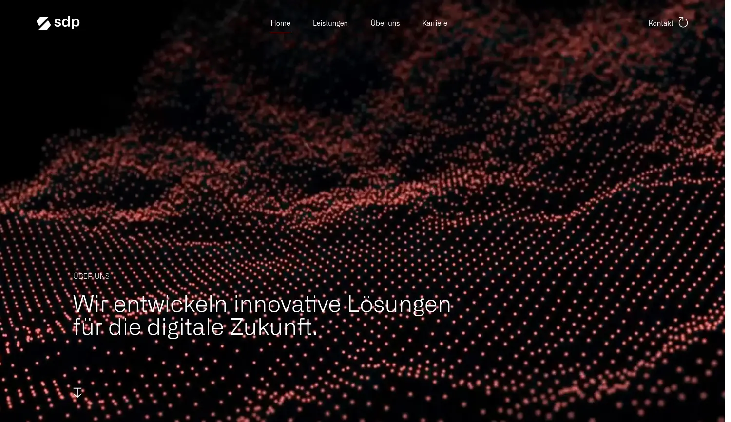 Website der Firma sdp GmbH