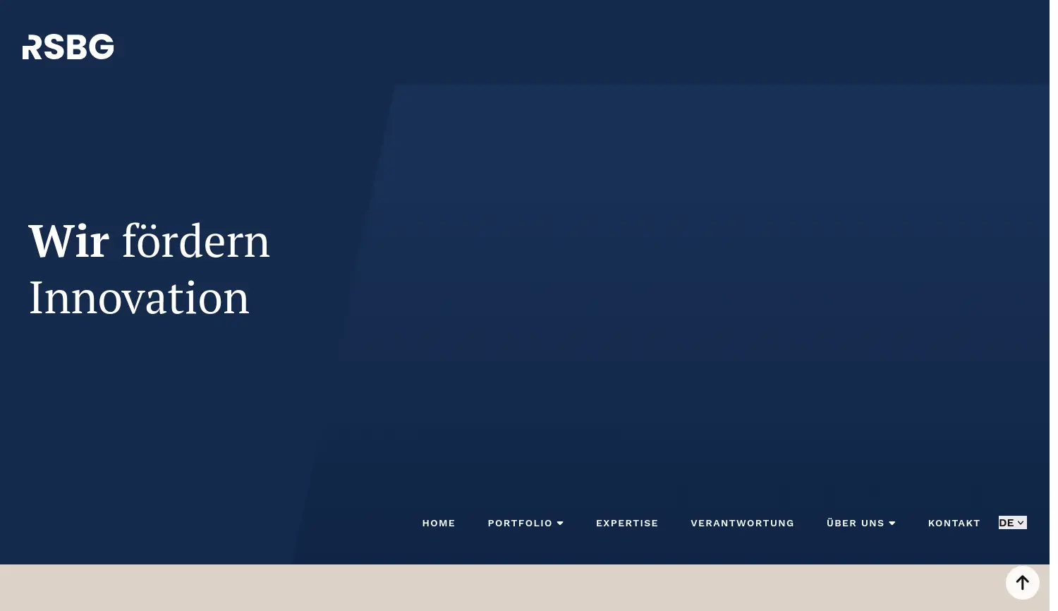 Website der Firma RSBG SE