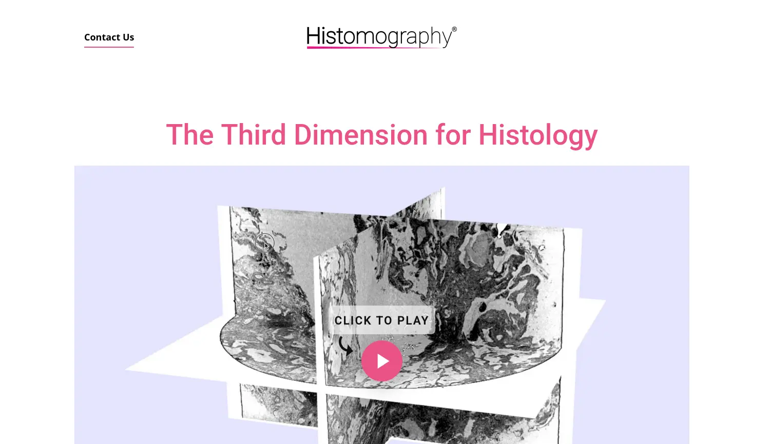 Website der Firma Histomography