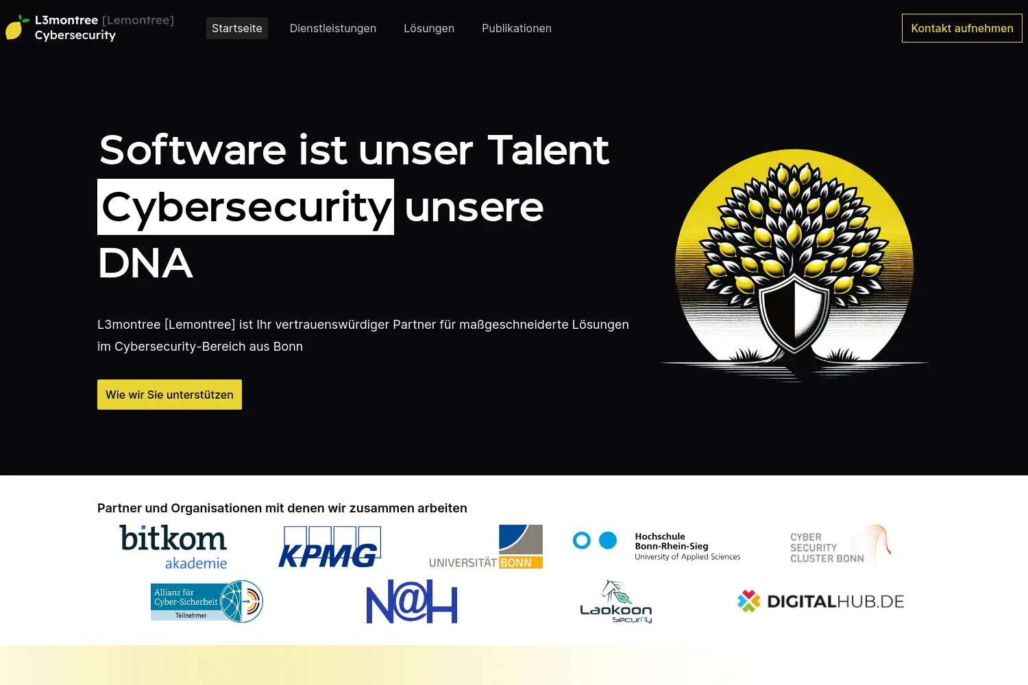 Website der Firma l3montree UG