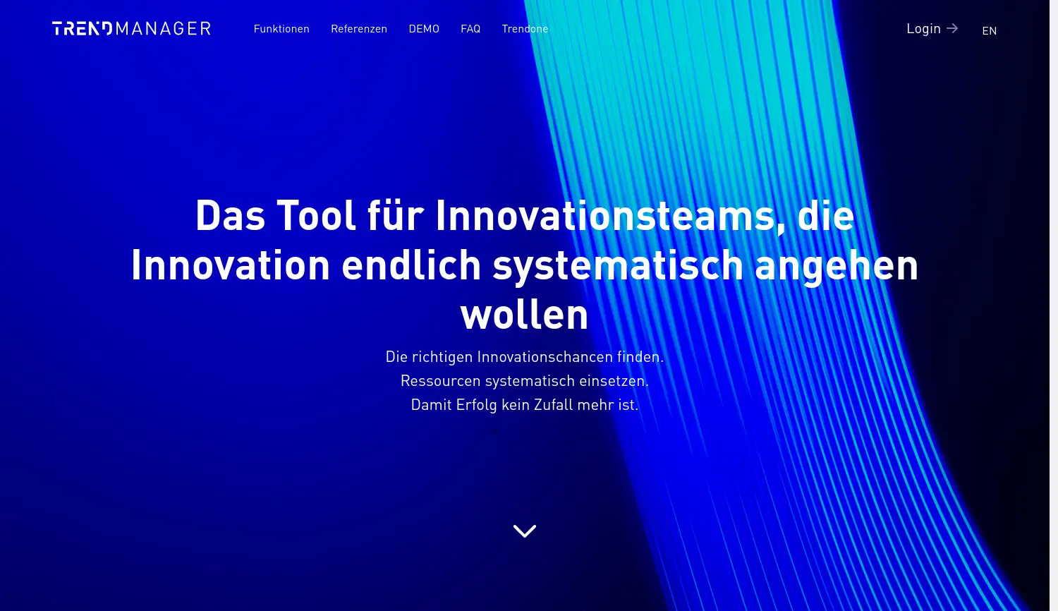 Website der Firma TRENDONE GmbH