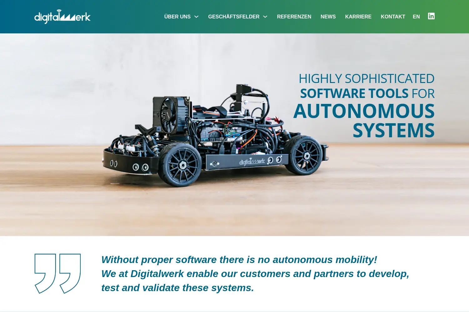 Website der Firma Digitalwerk GmbH