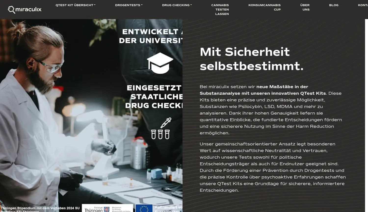 Website der Firma LeadiX GmbH