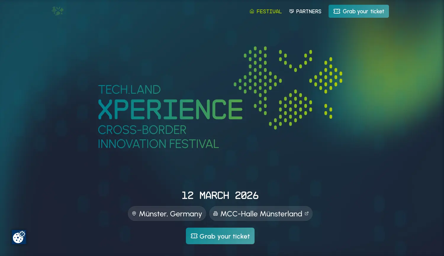 Website der Firma TECH.LAND Xperience GbR