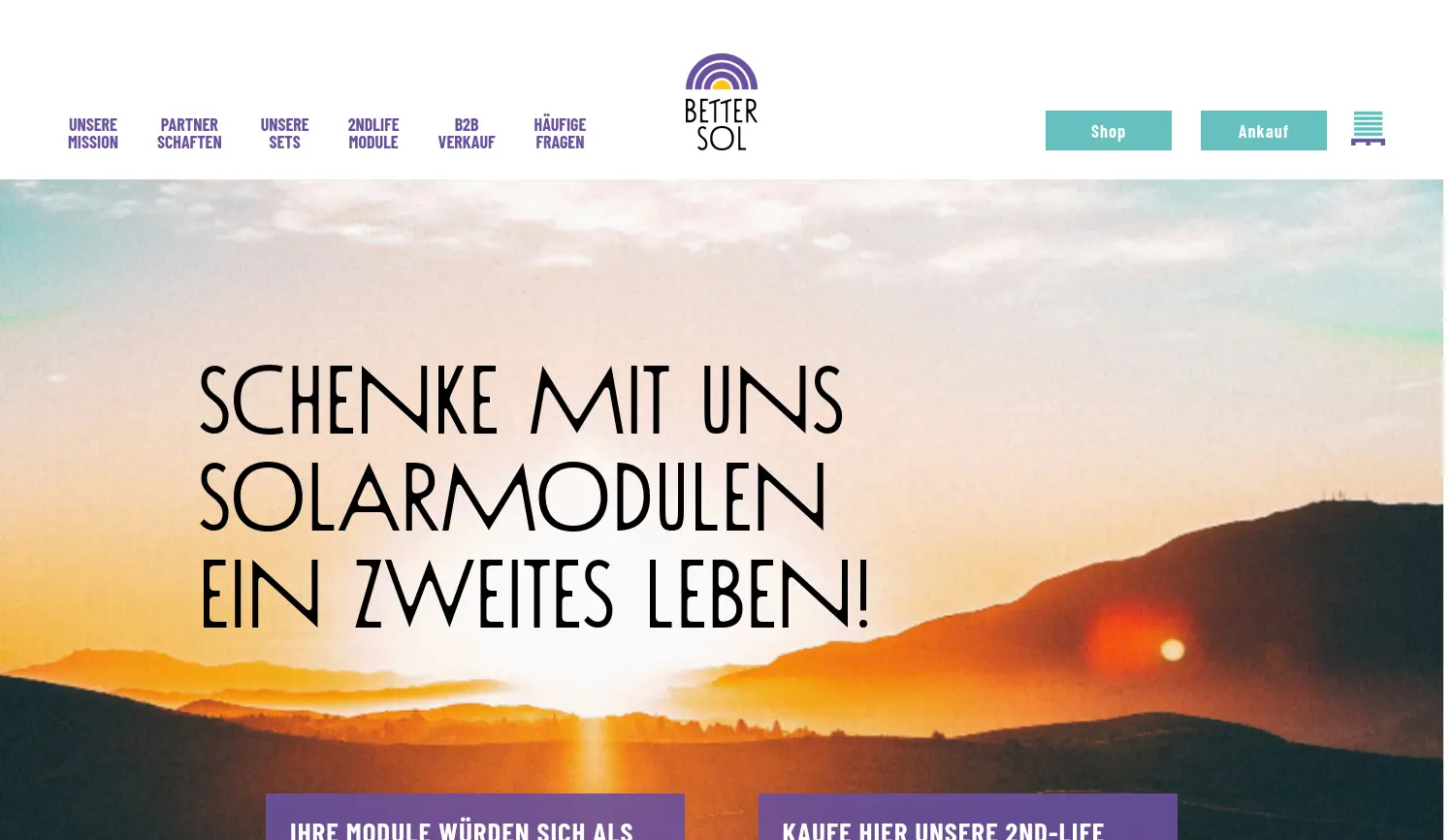 Website der Firma Better Sol GmbH