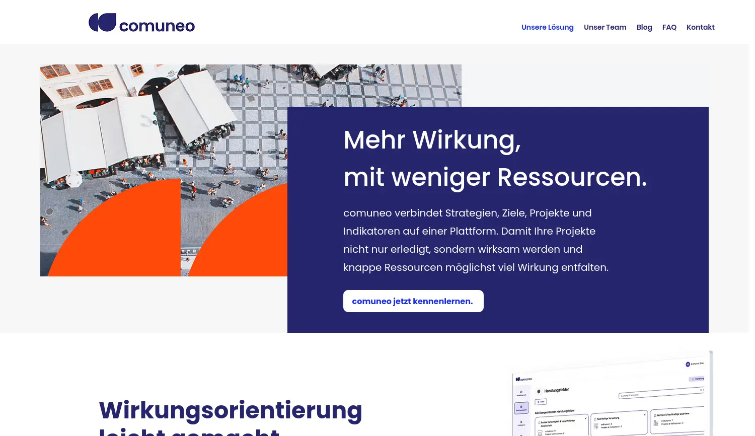 Website der Firma comuneo UG (haftungsbeschränkt)