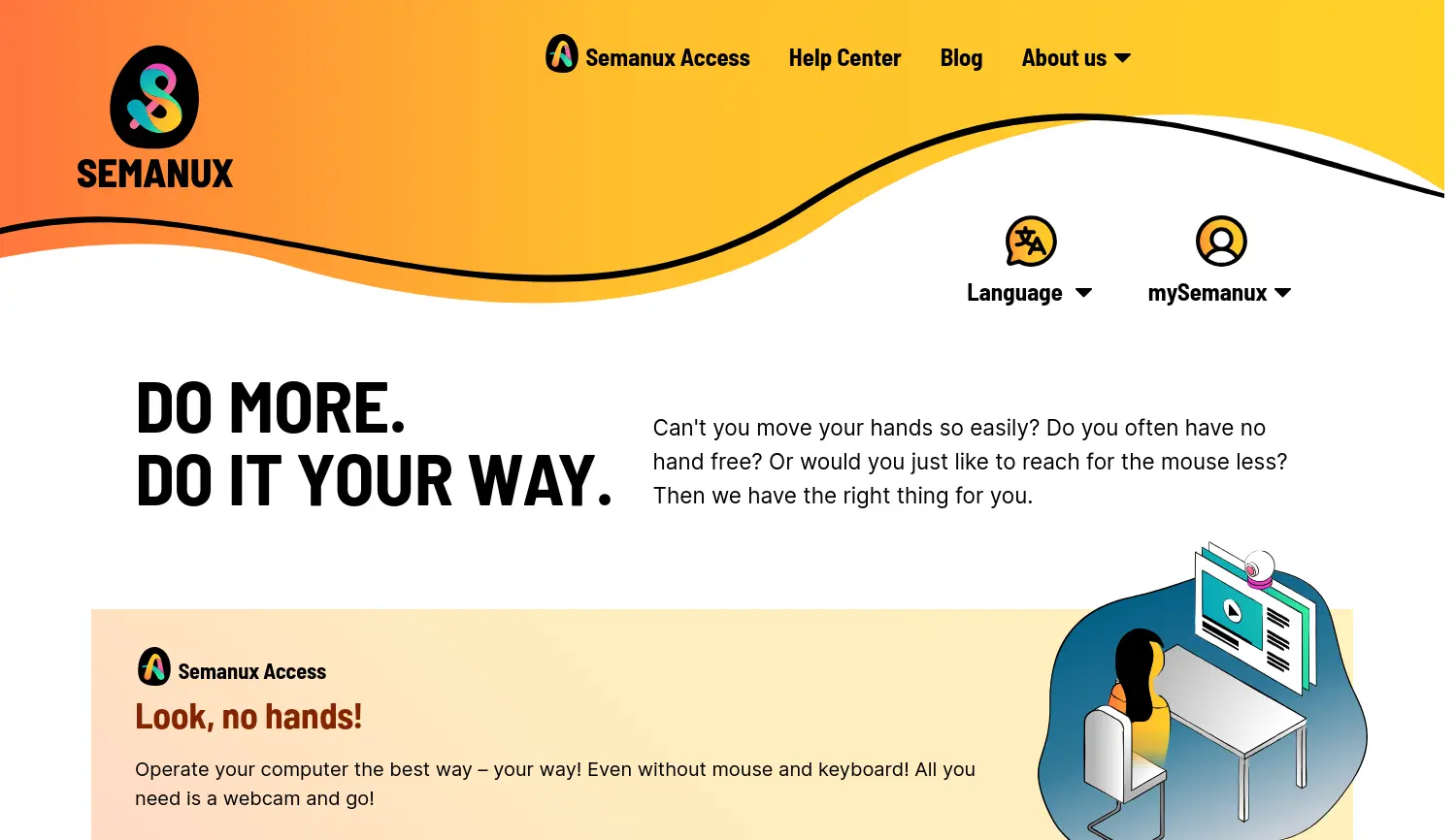 Website der Firma Semanux GmbH