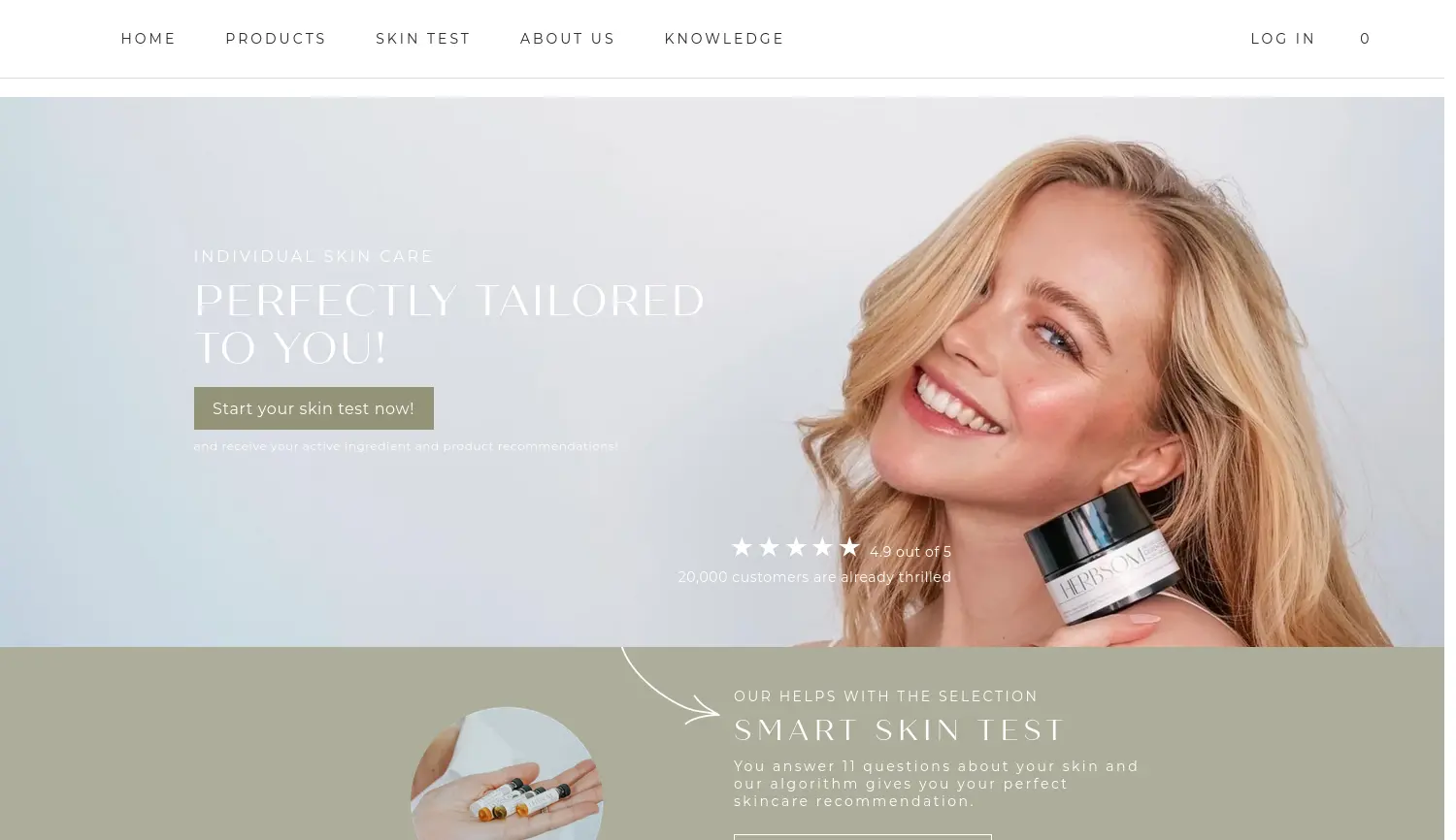 Website der Firma ILI SKINCARE GMBH