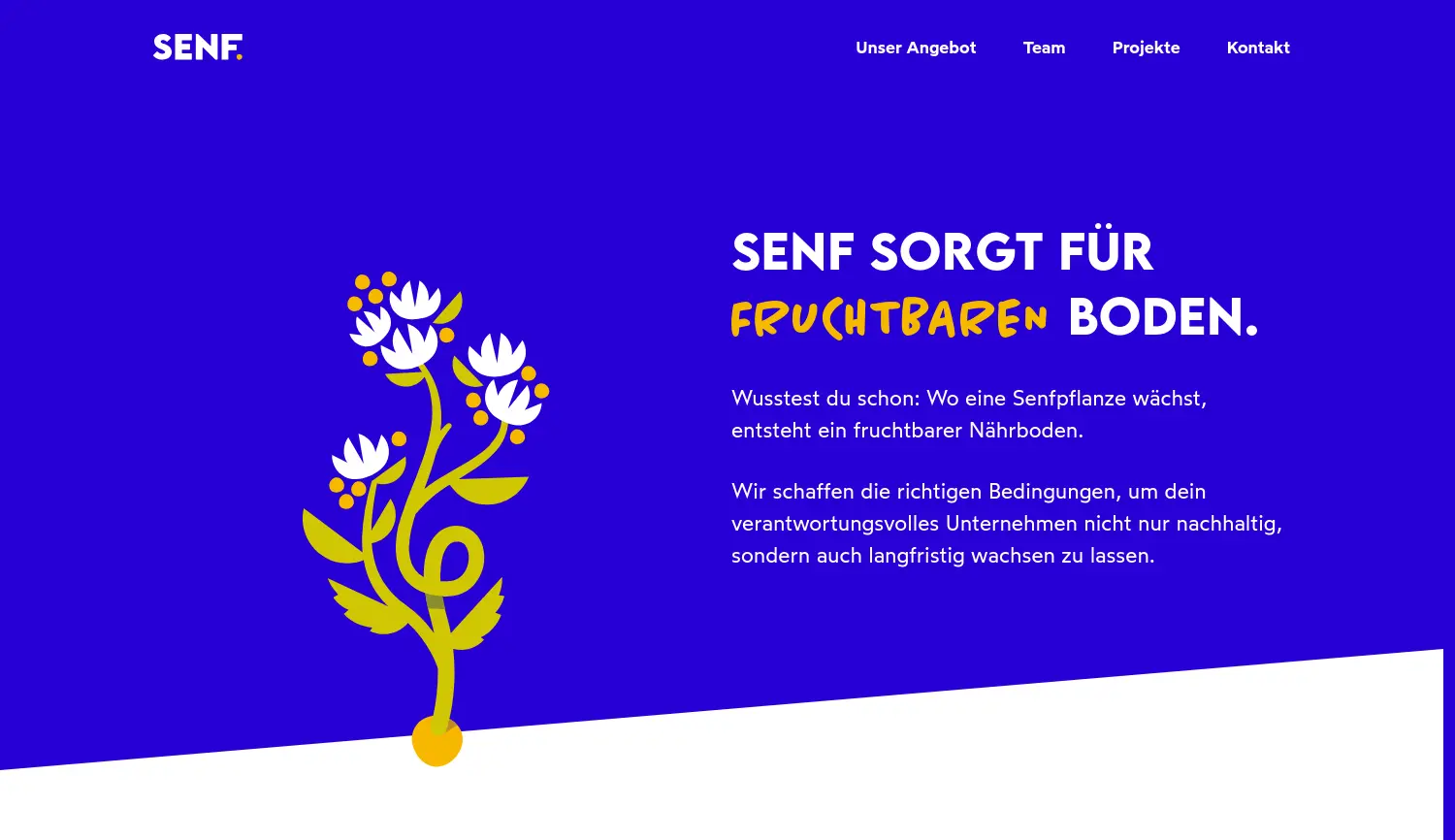 Website der Firma SENF – Fuchs Kleefeld Rentzsch GbR