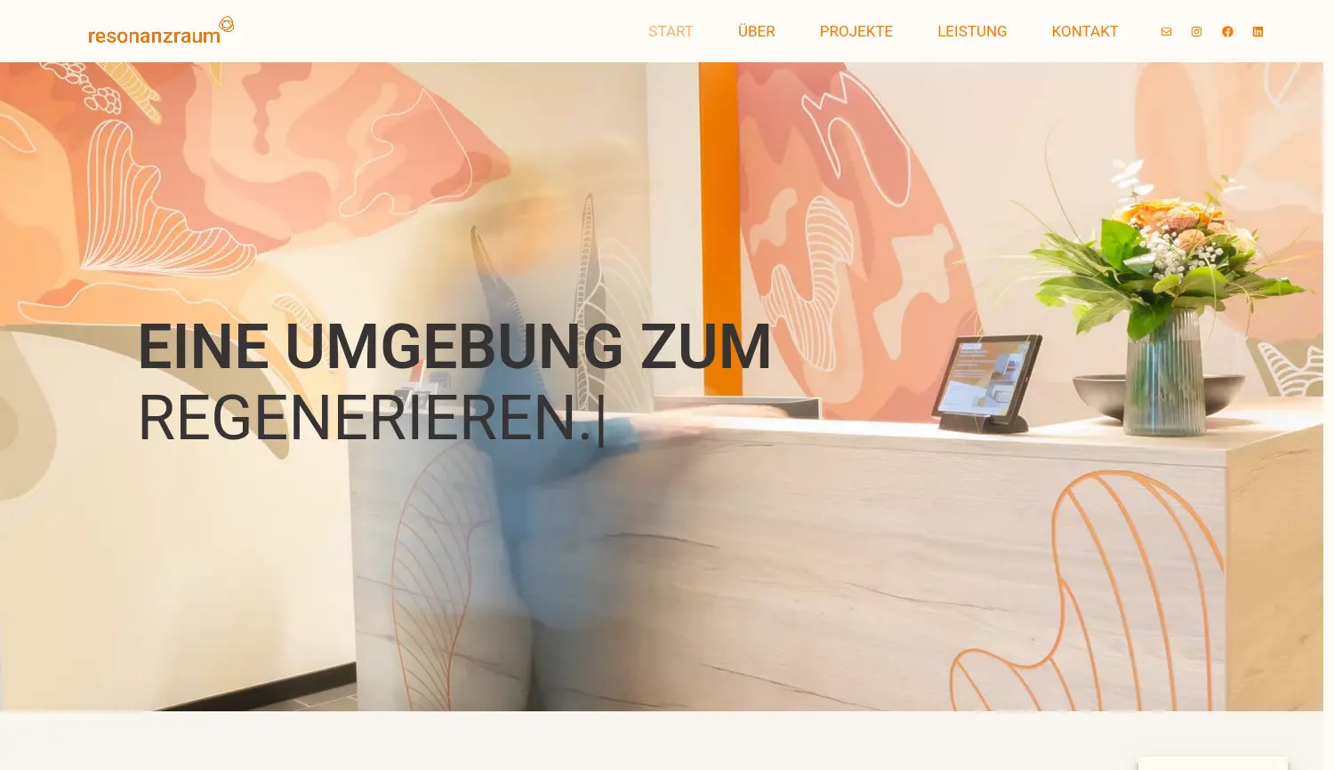 Website der Firma resonanzraum GbR